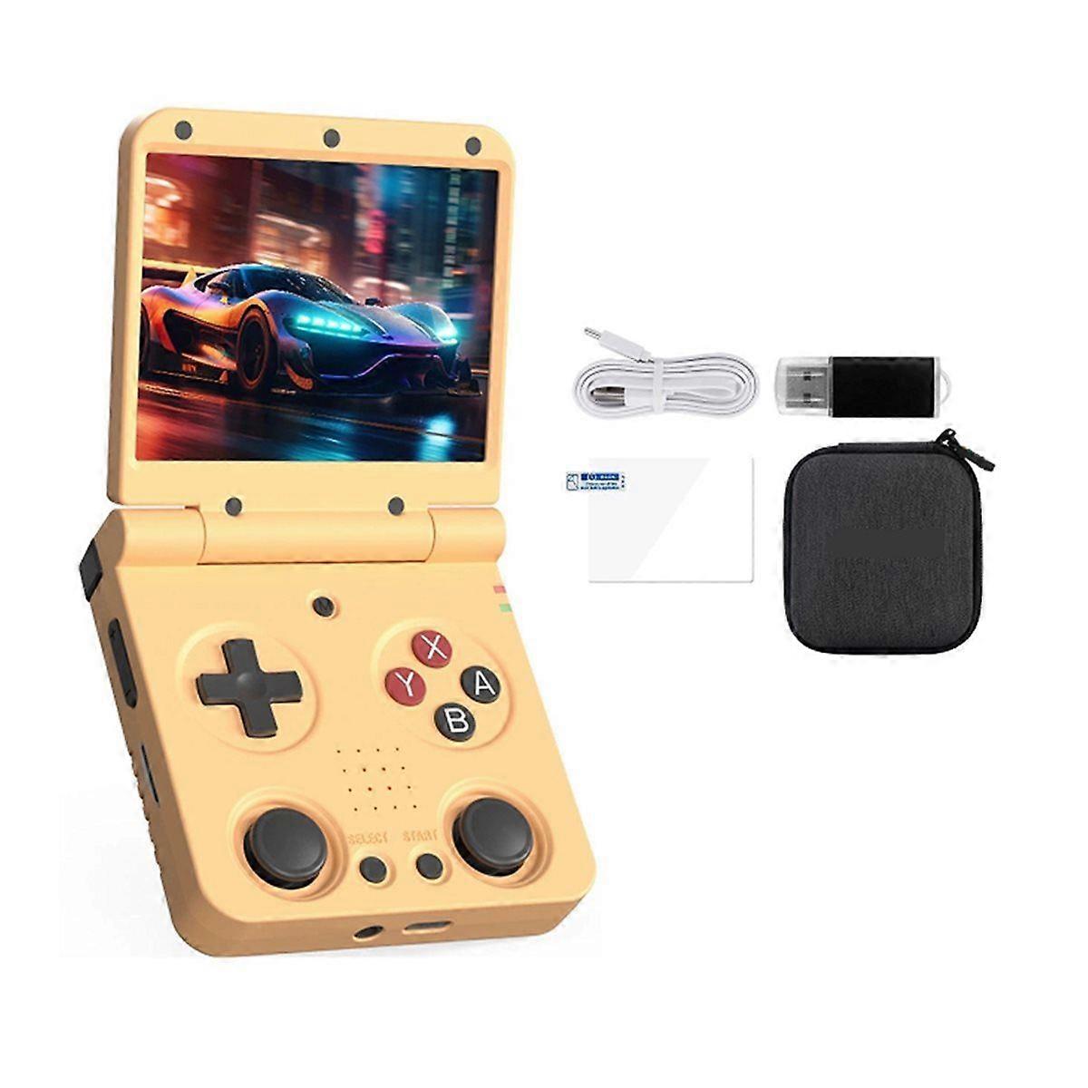 Flip V2 Retro Handheld Game Console 3.5Inch IPS Screen Open Source Portable Game Console -Compatible