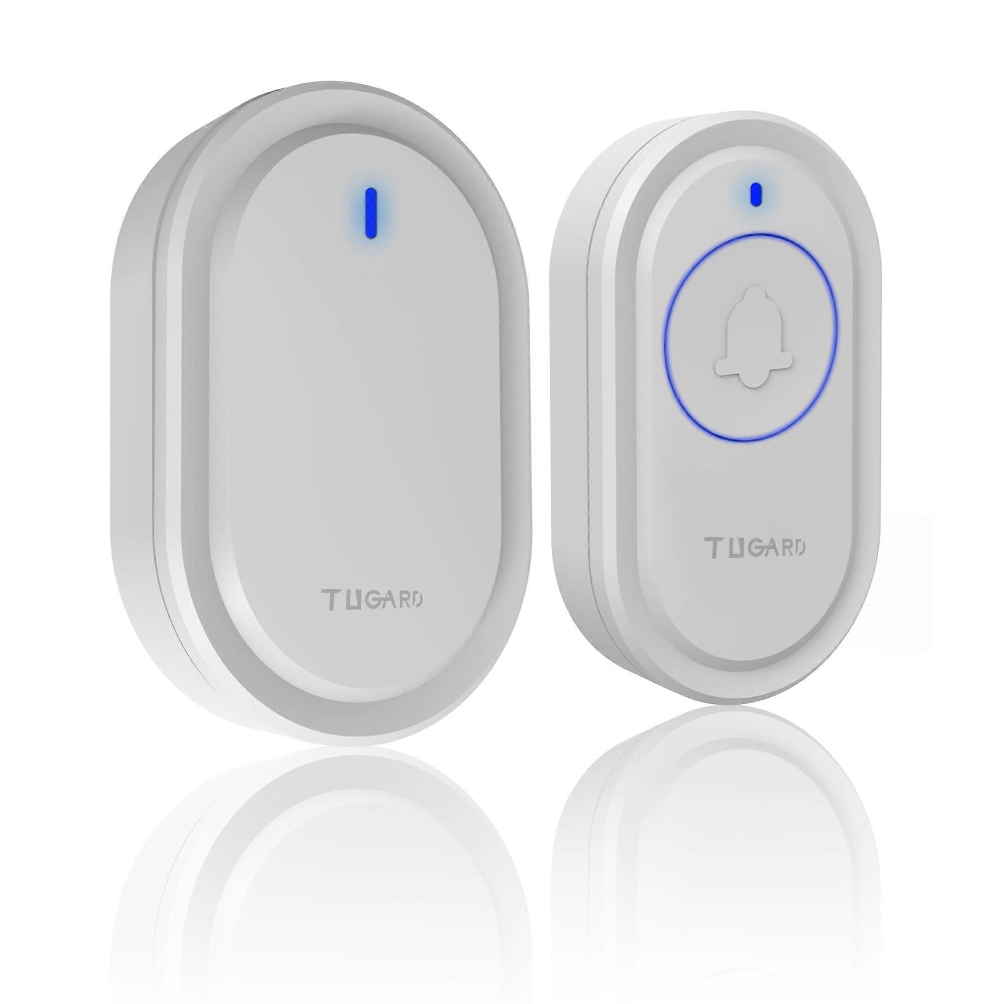 Wireless Doorbell 500ft Range with 40 Chimes LED Light and 5Volume Control for Home Office