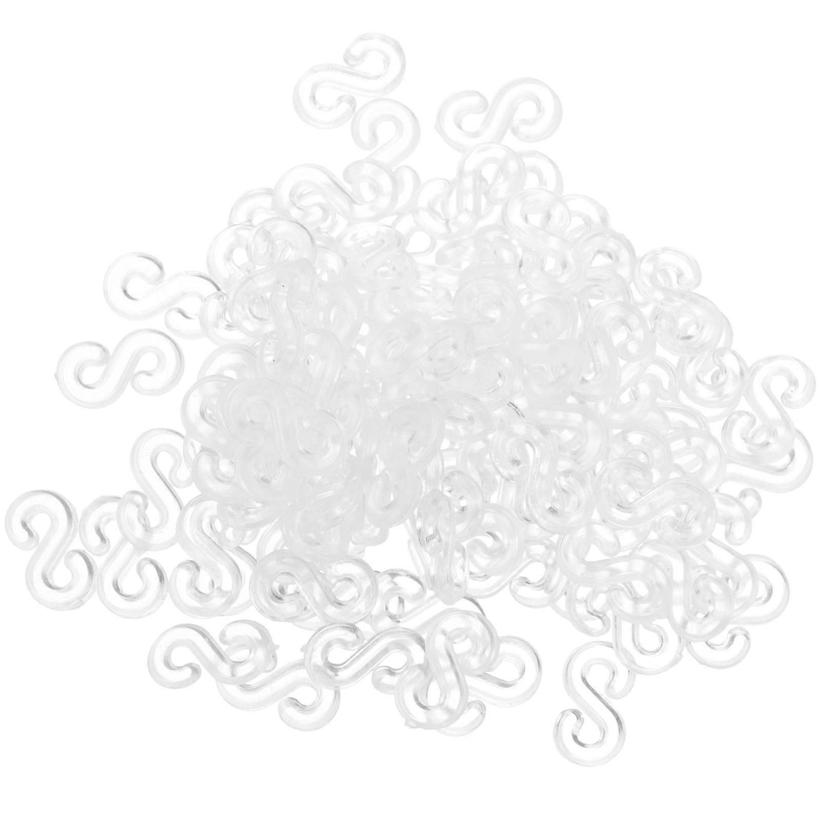 Handmade Hand Chain Weaving Connector Plastic Clips for DIY Use 500Pcs
