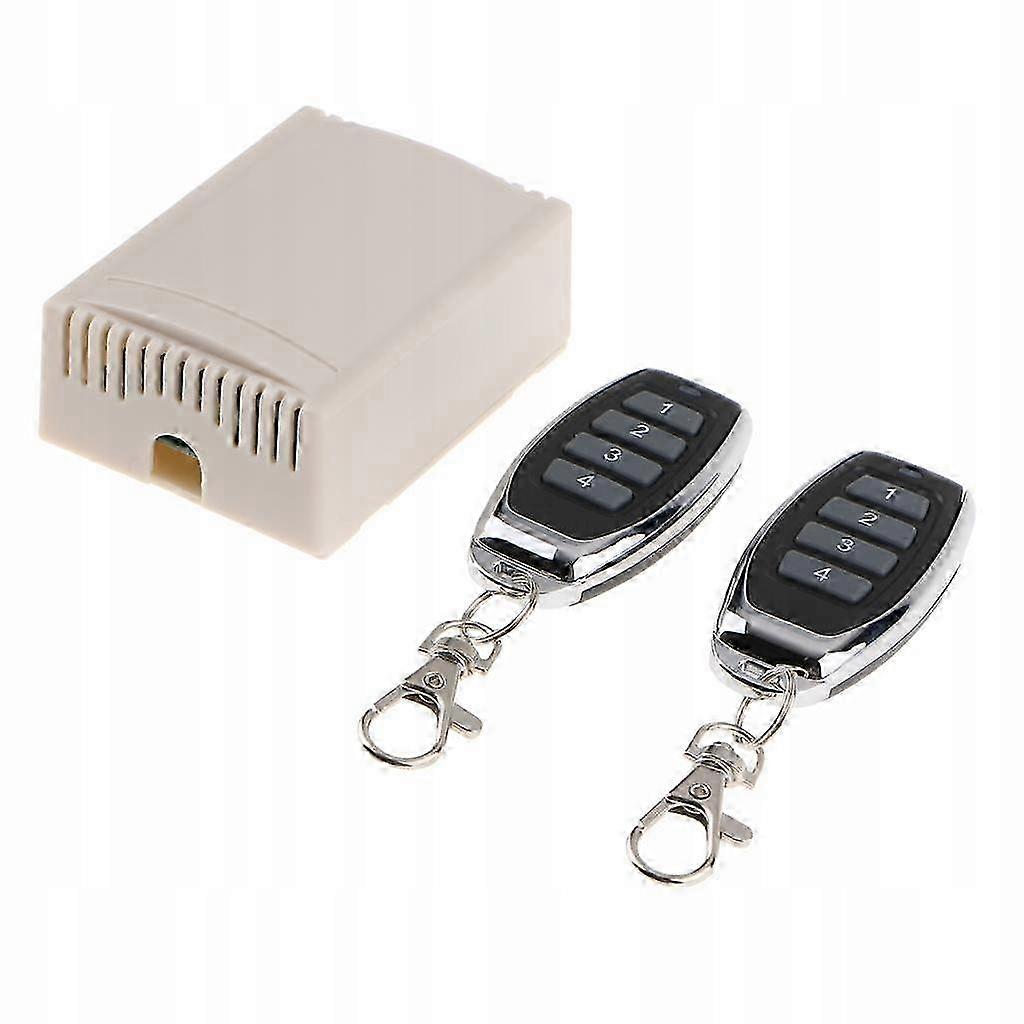 2025 12v Relay 4 Channel Wireless Rf Remote Control Switch 2 Receiver