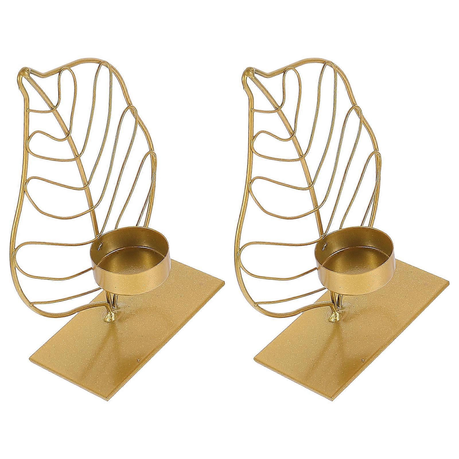 Retro Candle Holder Candlestick for Decoration 4Pcs Set