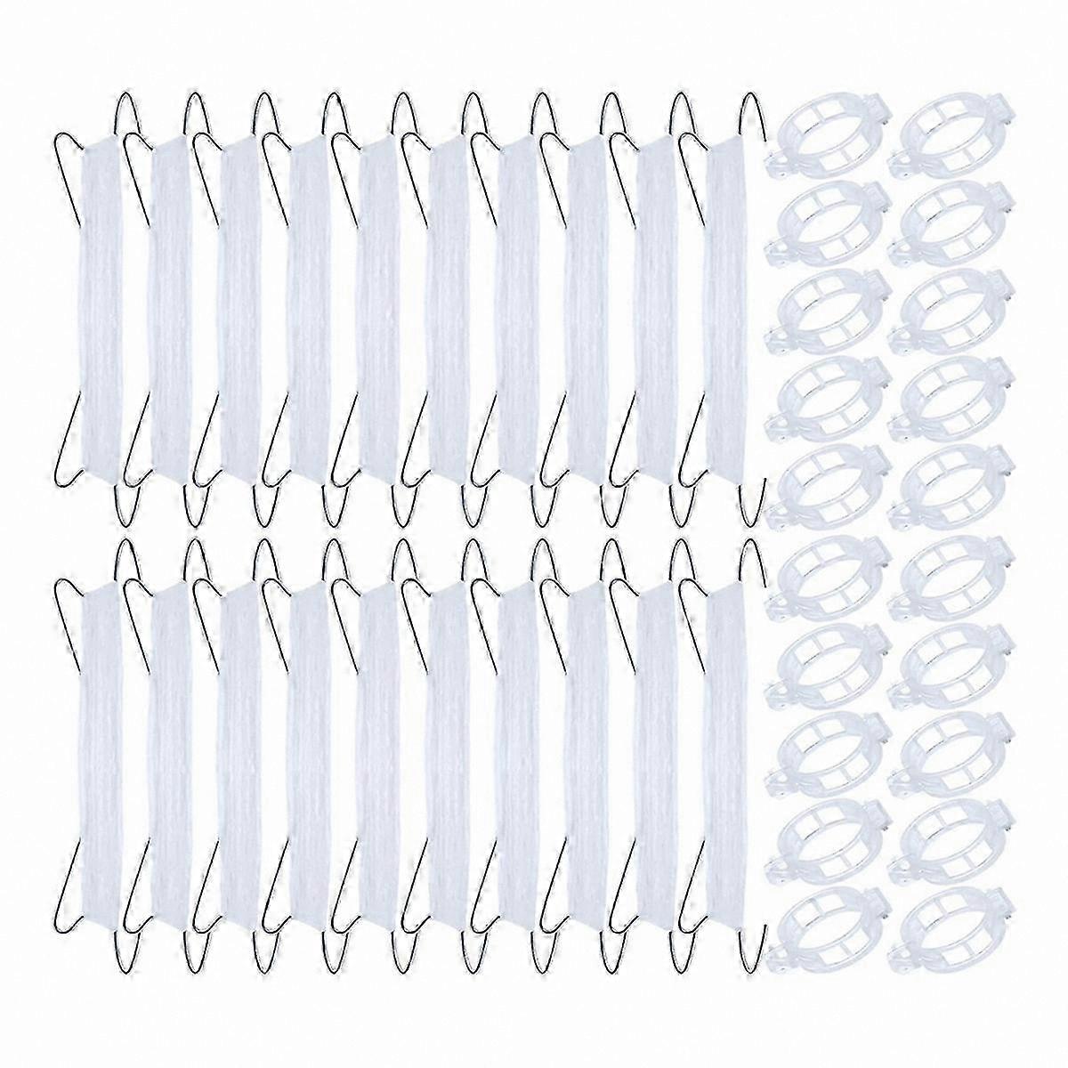 40-Pack Plant Support Hooks with String for Tomato and Garden Plants