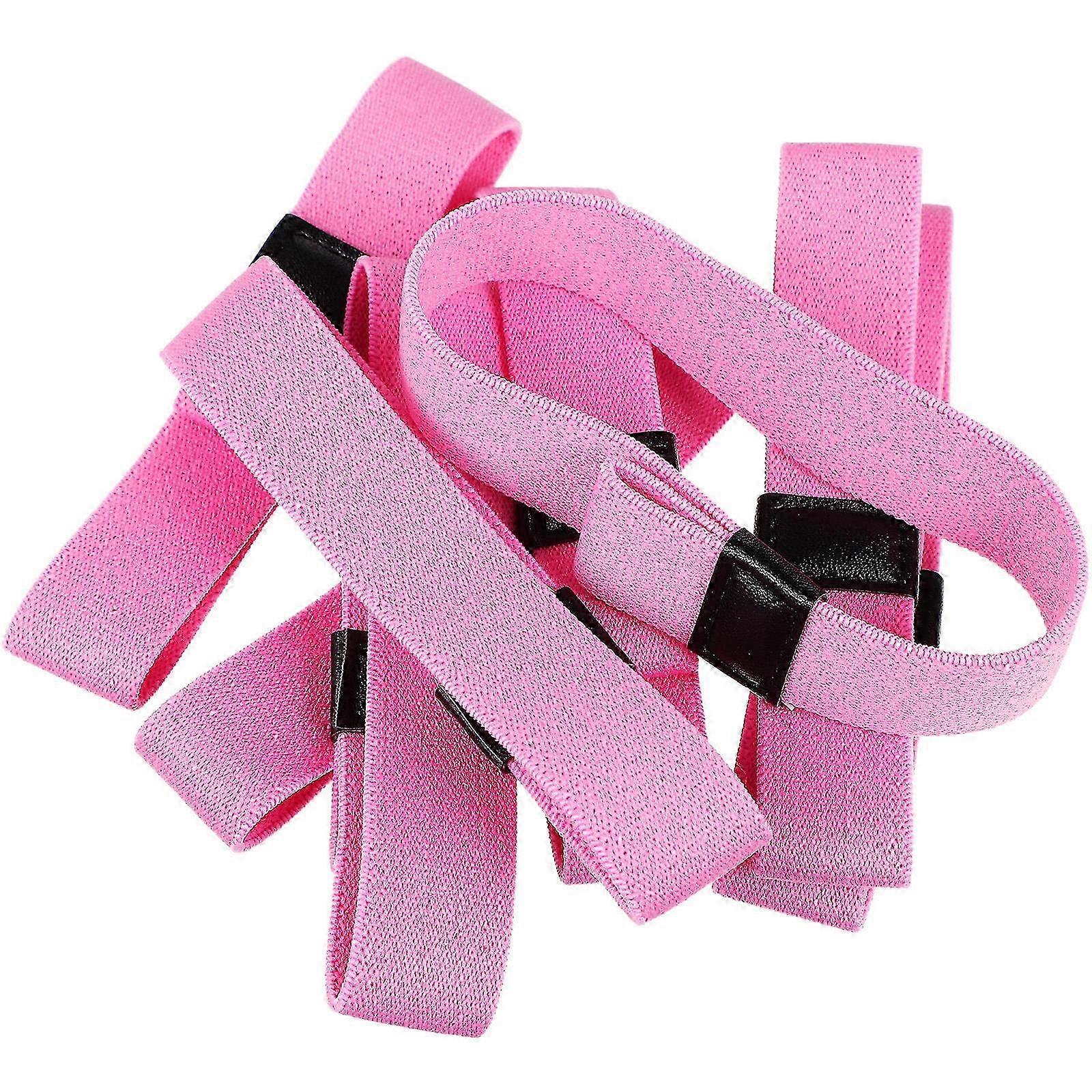 Bands for Lunch Container 16Pcs Pink Elastic Straps