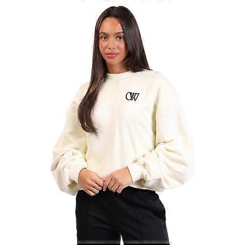 Off White Womens/Ladies Flock Over Sweatshirt
