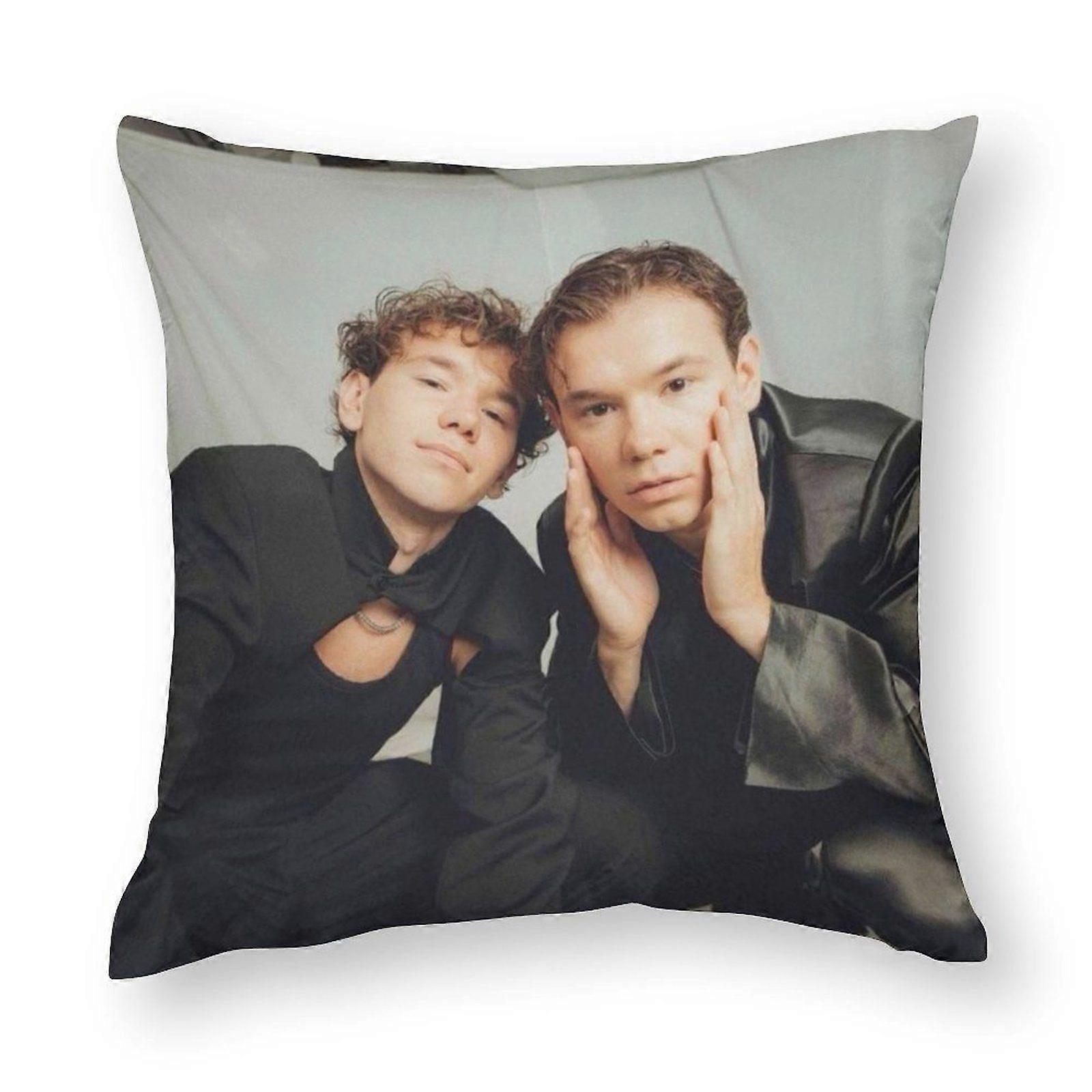 Marcus Martinus Throw Pillow Covers Smooth  Feel Geometric Contemporary Plush for Couch