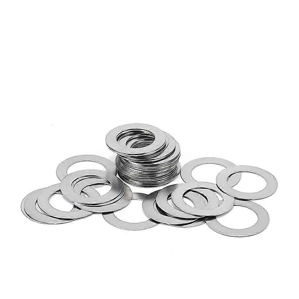 Stainless Steel M5 Flat Washers 0.3mm Thickness for Screws Secure Bolt Connection 20pcs