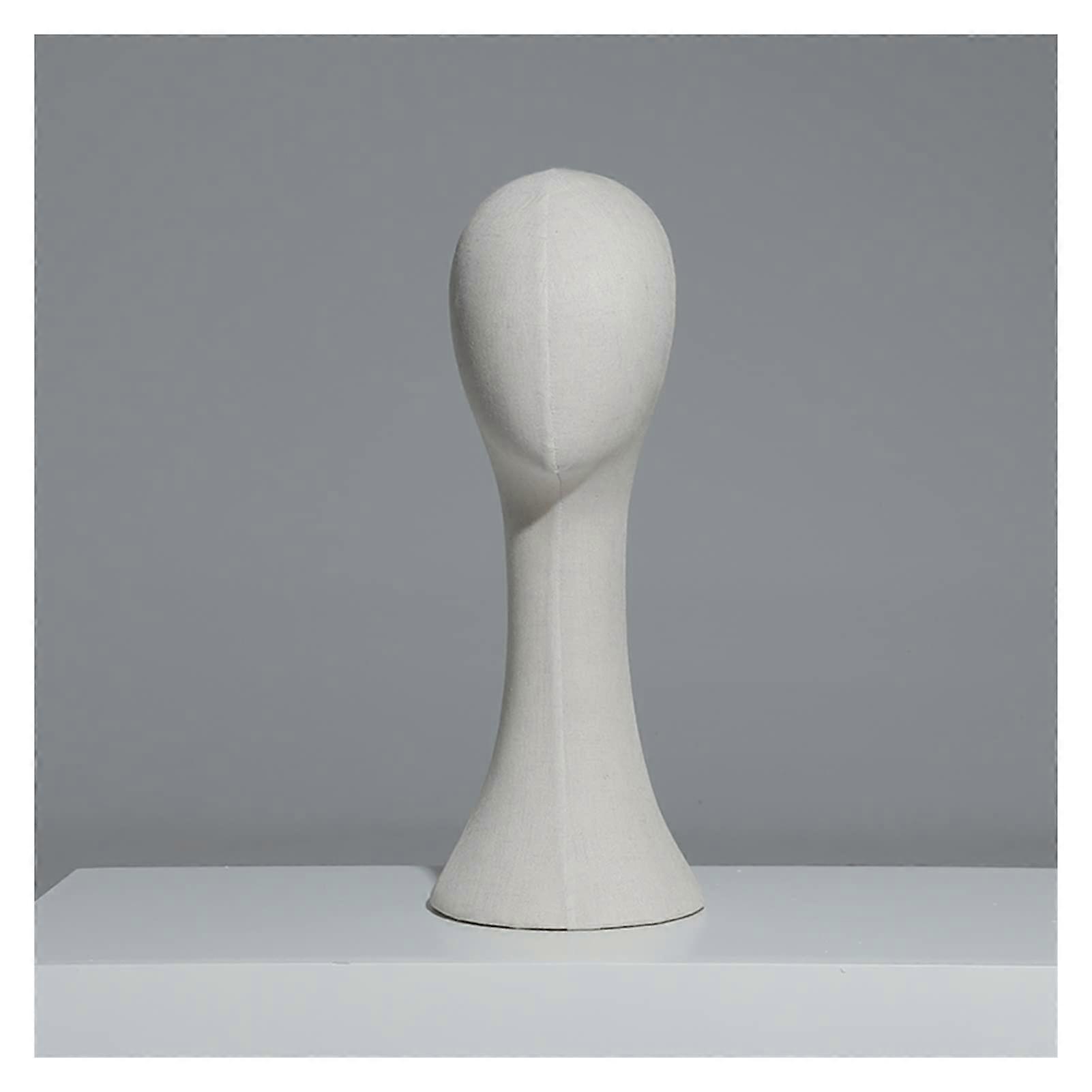 Linen Mannequin Head Wig Stand Size 2 for Shape Protection and Versatile Hat Display