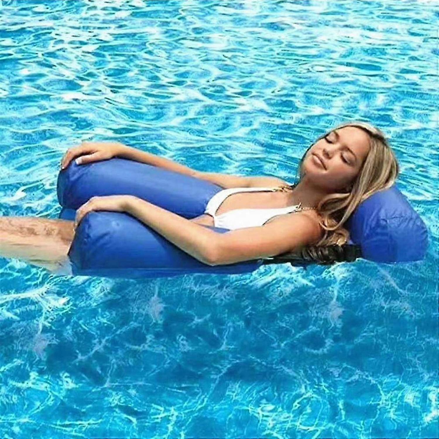 Inflatable Pool Float Chair with Backrest Pool Raft Lounge Chair Pool or Beach