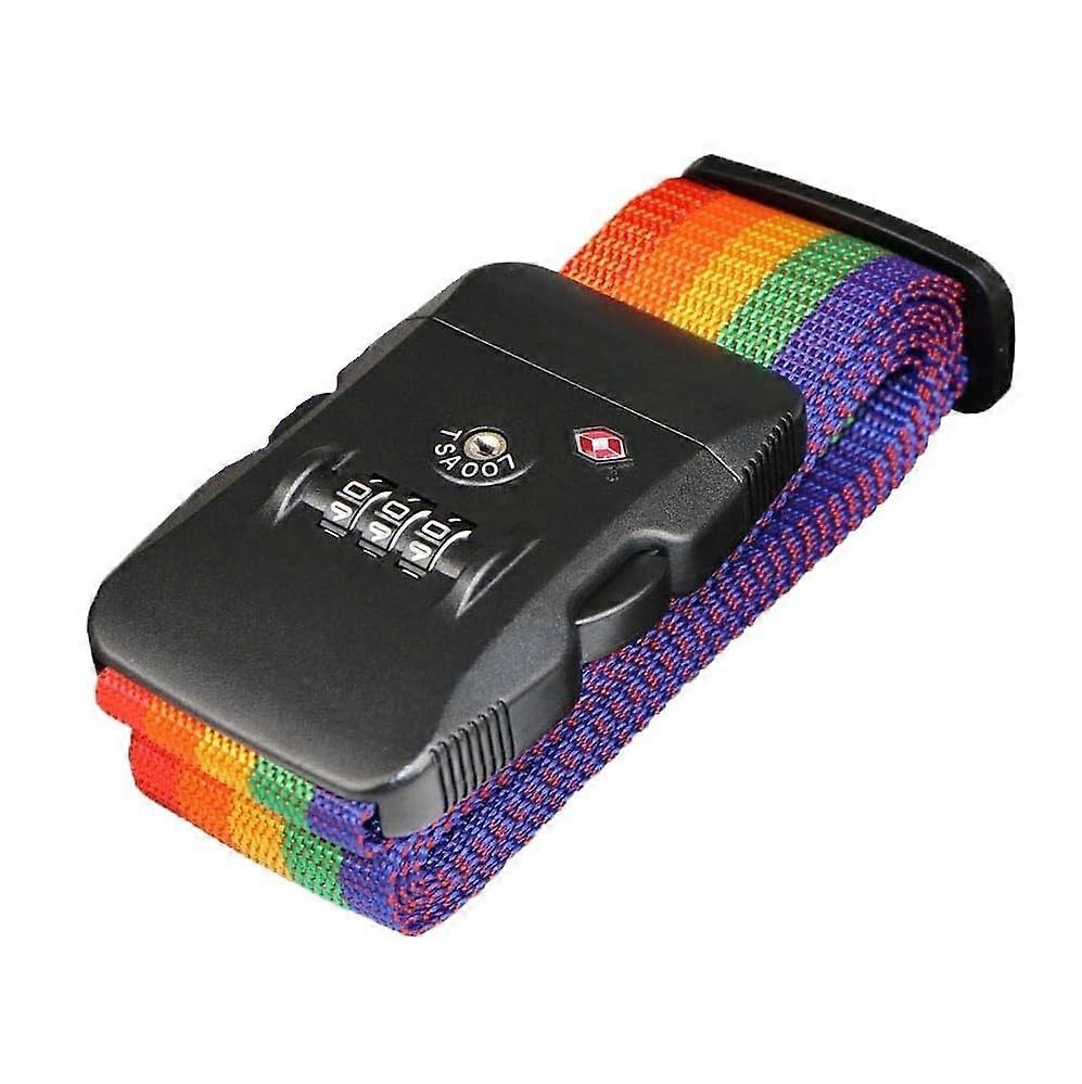 TSA Approved Adjustable Luggage Strap with Combination Lock for Secure Suitcase Travel