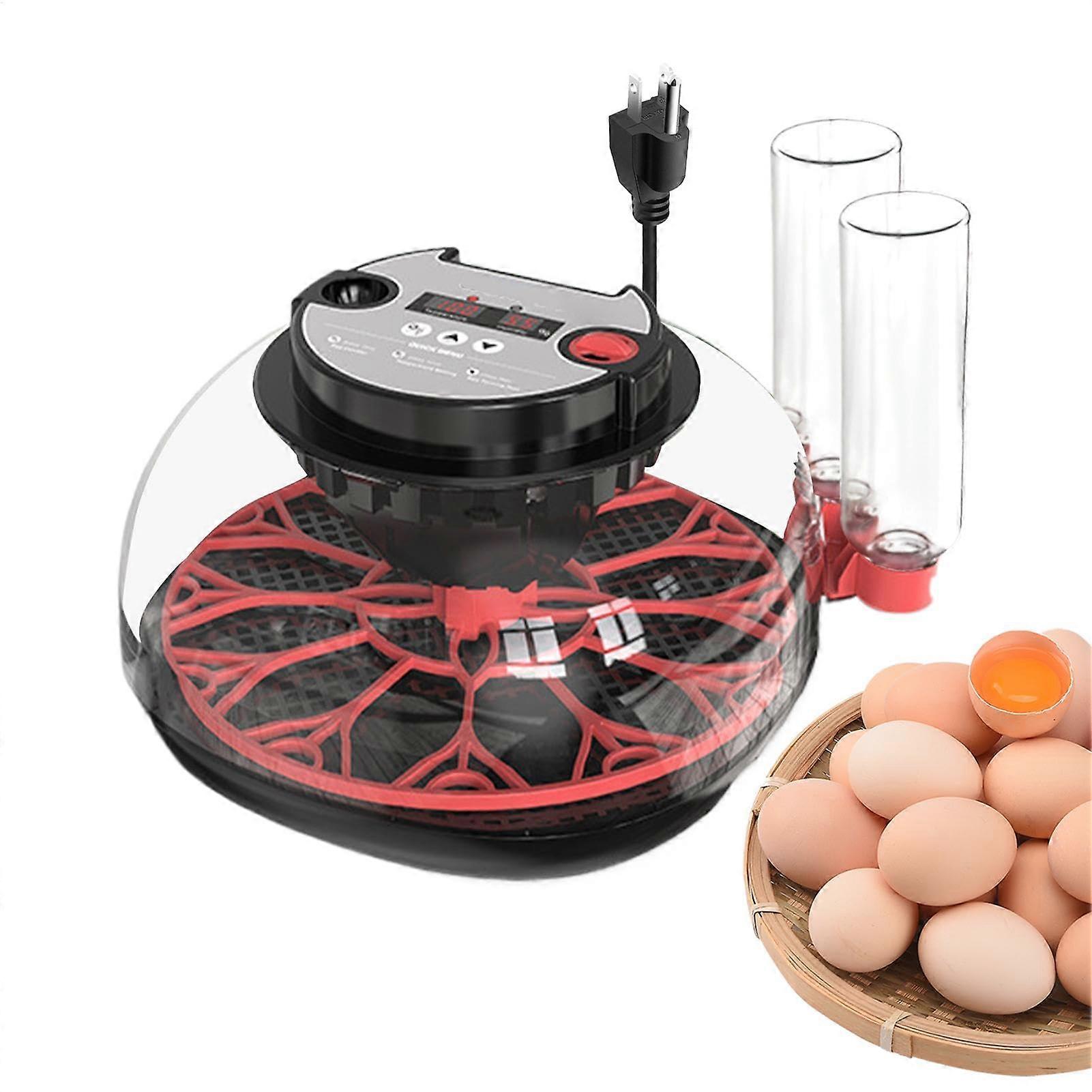 Automatic Egg Incubator 12 Eggs with Temperature Control, LED Light for Chicken Hatching at Home