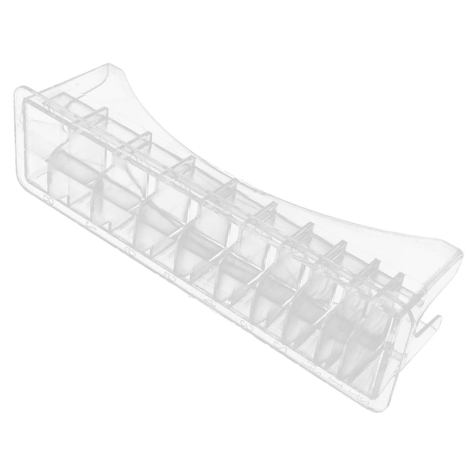 Clipper Guard Holder Lockable Transparent Guide Comb Storage Case for Barbers 2 Pack