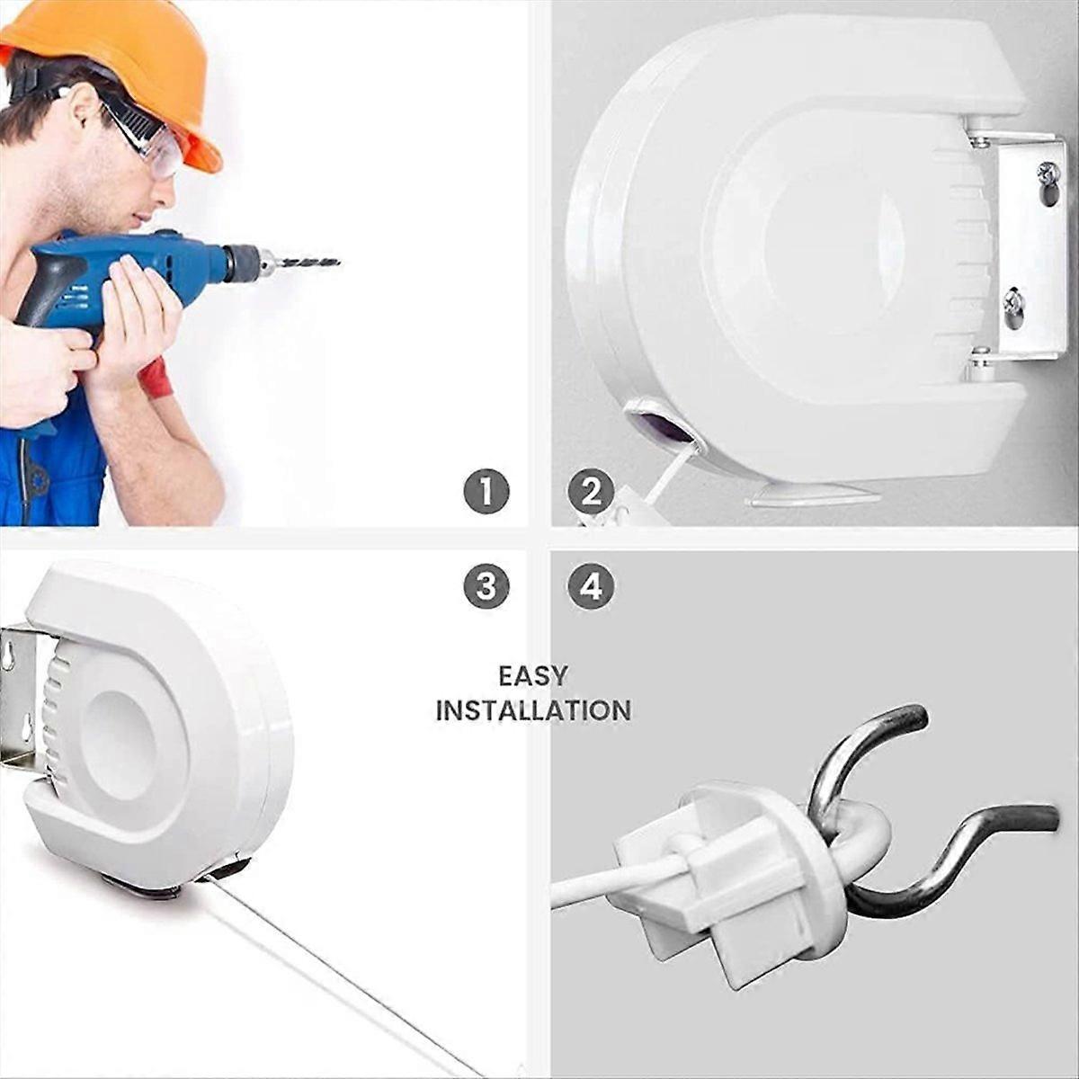 Clothesline Indoor and Outdoor Laundry Line Double Clothesline