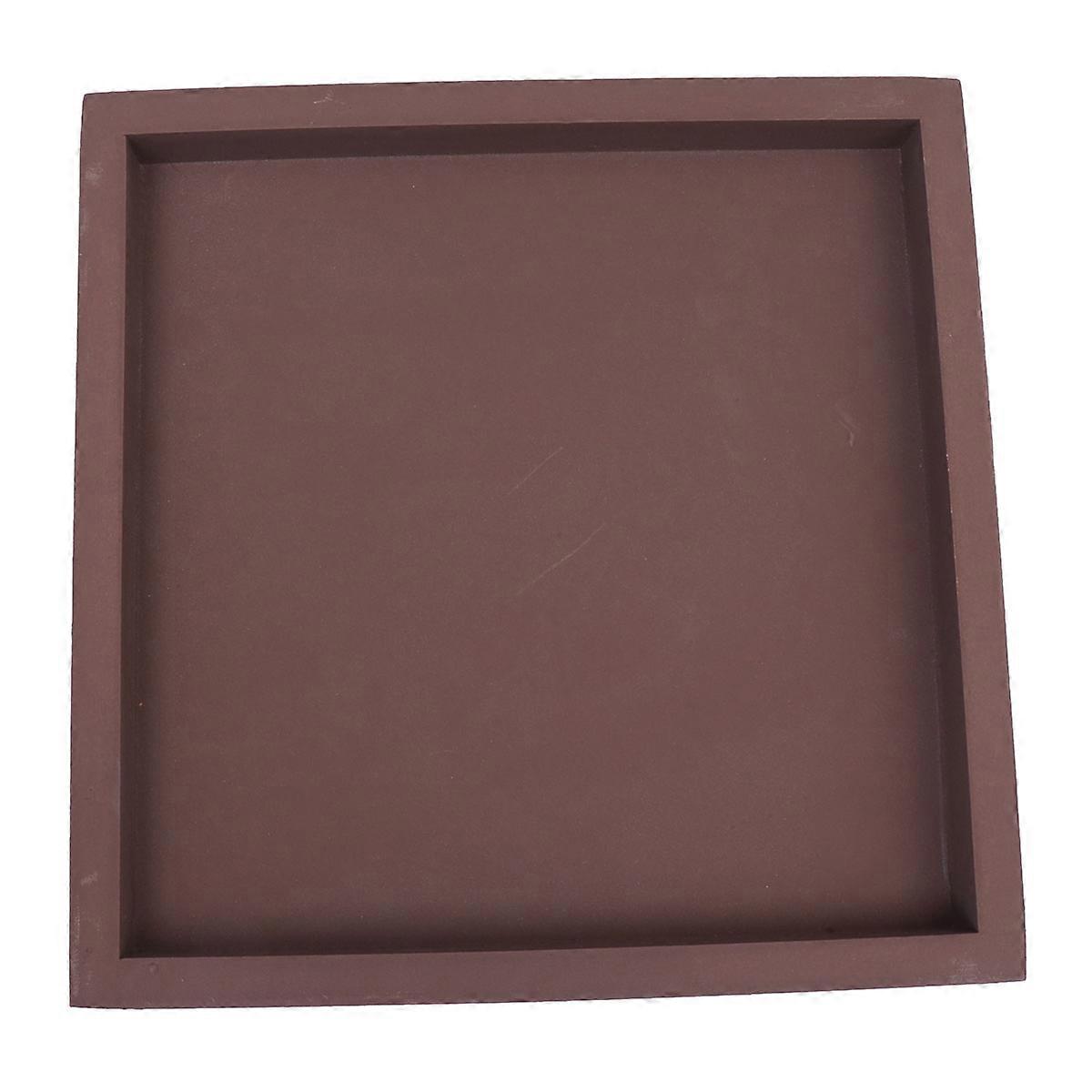Plastic Plants Tray Thickened Square Plate for Multi-Functional Use 4Pcs