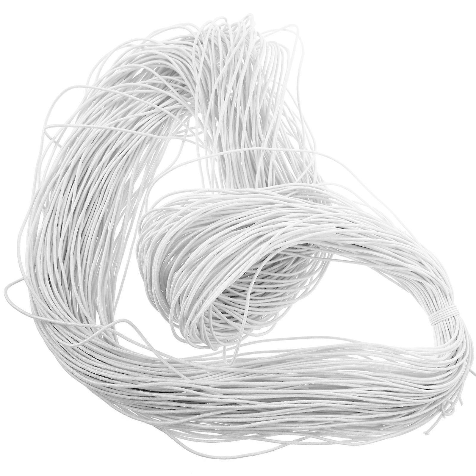 White Bungee Strap Elastic Cord Replacement for Home 1 Roll