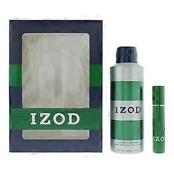 Izod Green 2 Piece Gift Set: EDT 15ml - Body Spray 200ml