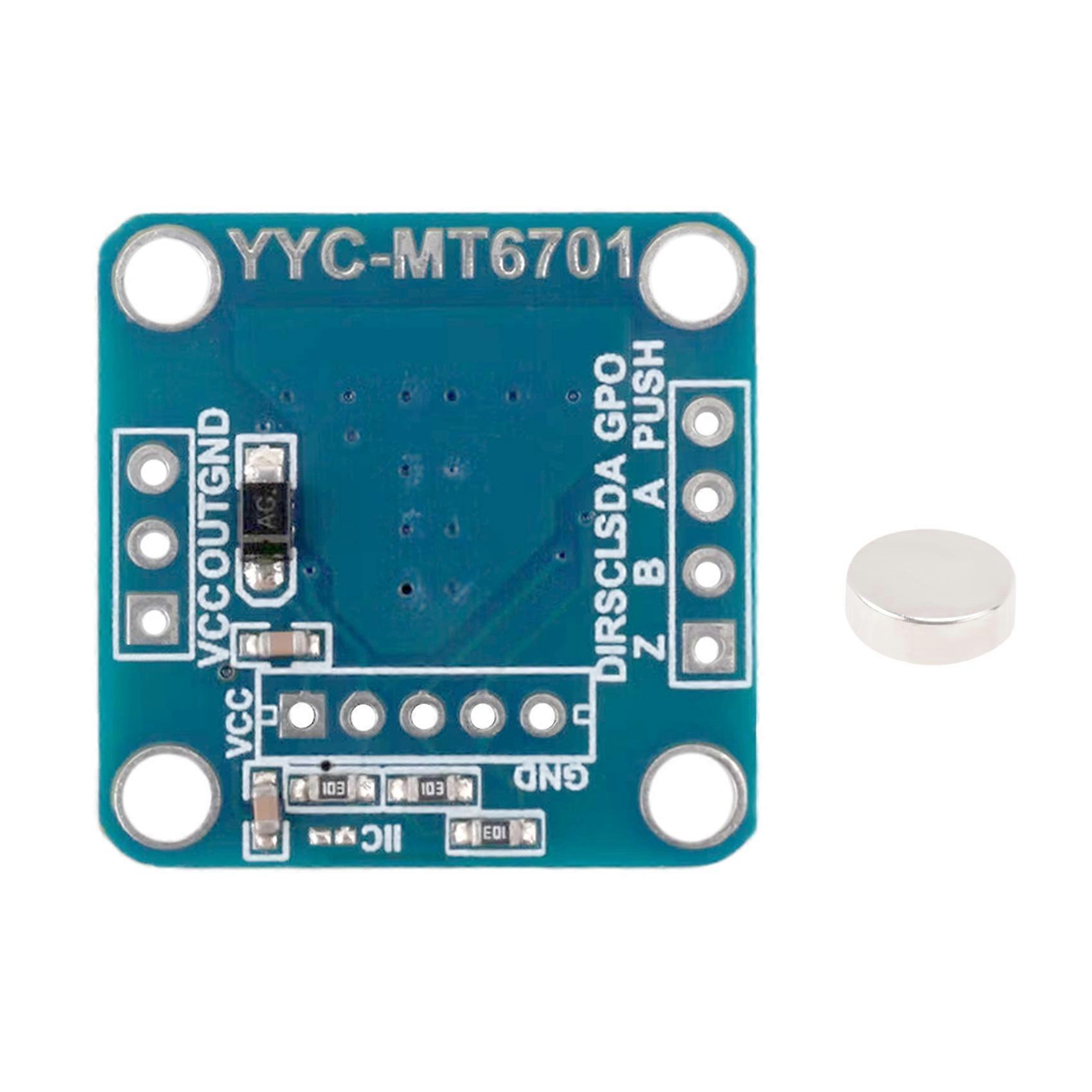 Magnetic Encoder MT6701 Magnetic Induction Angle Measurement Sensor Module 14bit High Precision Can
