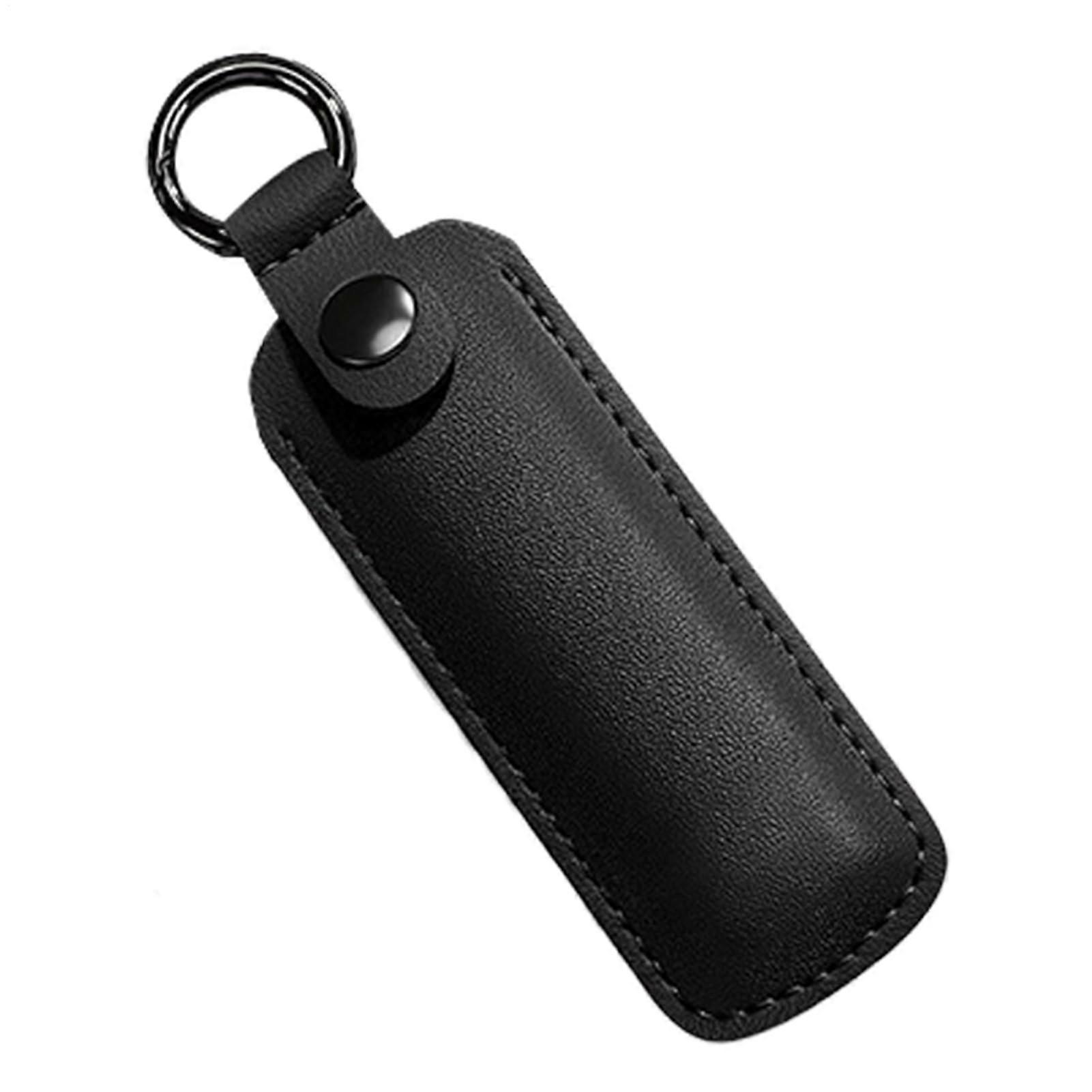 USB Flash Drive Case PU Leather with Key Ring, Compact USB Stick Holder for Secure Storage