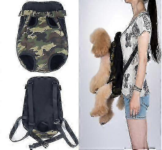 Pet Backpack Carrier for Small Dogs with Adjustable Chest Strap