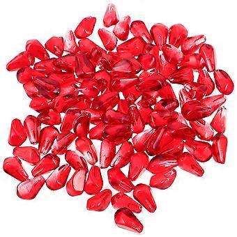 100 stks Realistische Granaatappel Kralen Thuis Decor Kunstmatig Fruit Gefacetteerde Glaskralen voor Vakantie Display Kerstfeest Decoraties