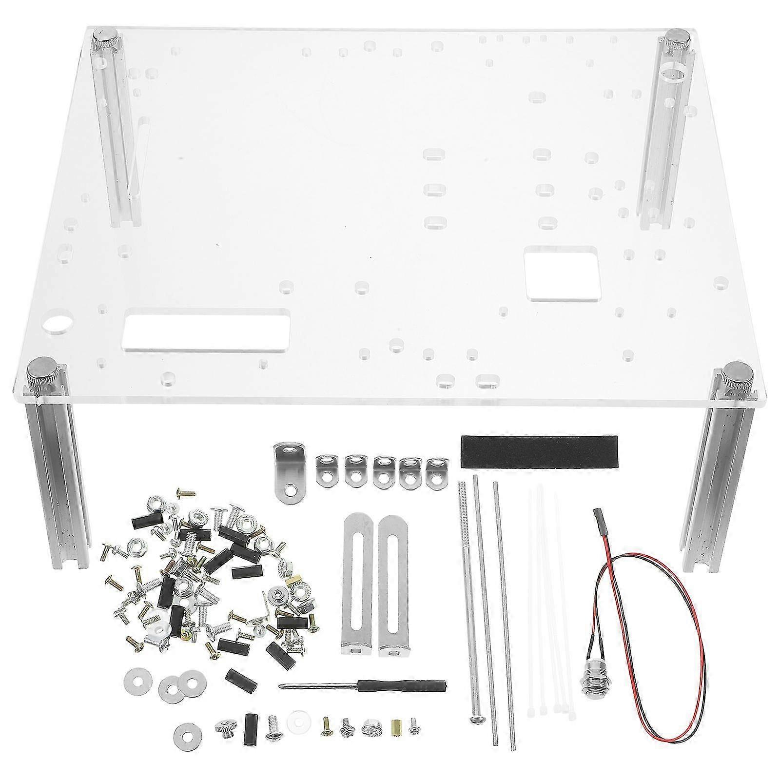 1 Set Open Frame Computer Case ITX/UATX DIY Chassis Bracket Air Computer Housing