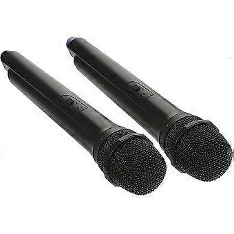 Simulated Microphone Wireless Mic Toy for Party Use 2Pcs Plastic Microphone