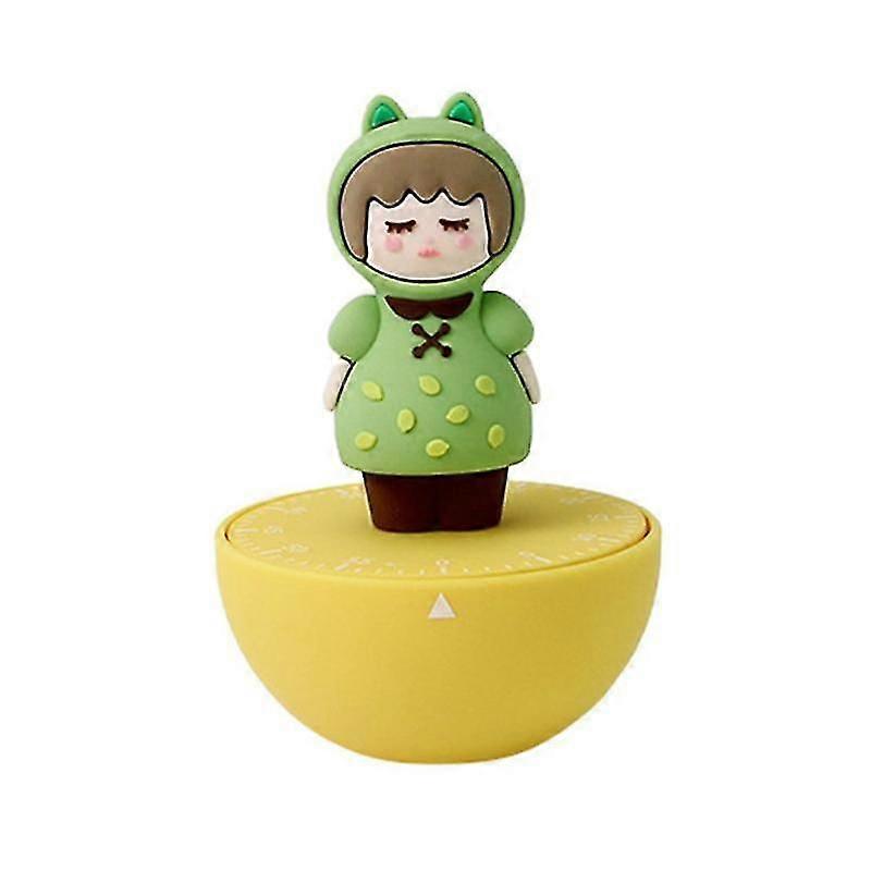 Countdown Timer Clockwise Move Soft Glue No Battery Required Cartoon Timing Reminder Kitchen Accesso