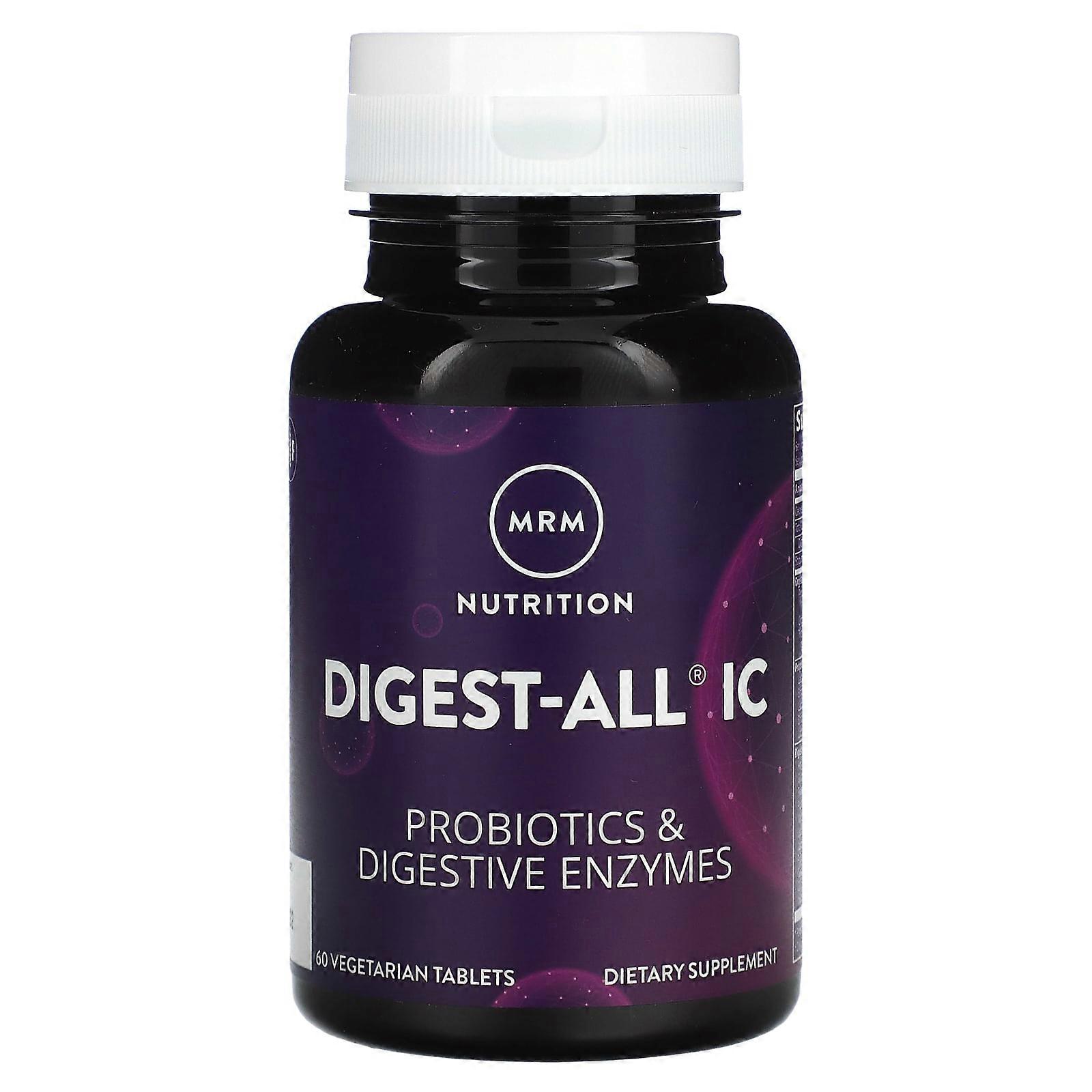 MRM Nutrition, Digest-All IC, 60 Vegetarian Tablets