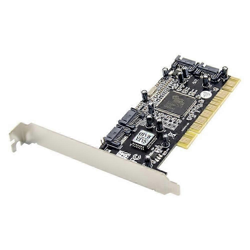 PCI to SATA Conversion Card with 4-Port SiI3114 Controller compatible with RAID Control