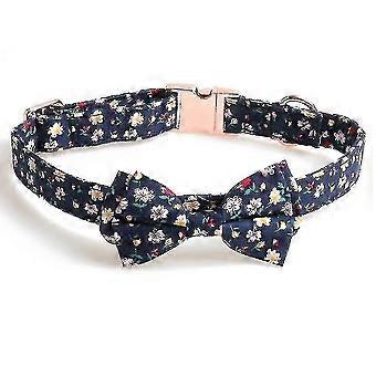 Collar para perros, 1 pulgada de ancho, 14.2 - 21.6 pulgadas de circunferencia del cuello, algodón suave con hebilla de liberación rápida