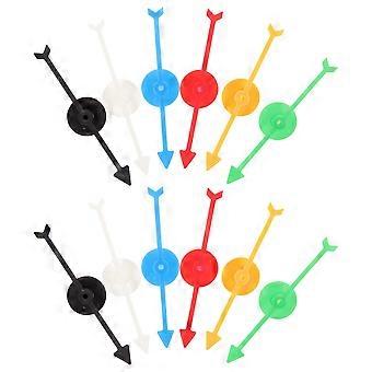 Digital Turntable Toy Plastic Game Arrows for Game Play 12Pcs Arrows