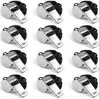 Sports Whistle with Lanyard, Very Loud Stainless Steel Whistle, Ideal for Coaches, Referees, Personal Defense, and Recreation