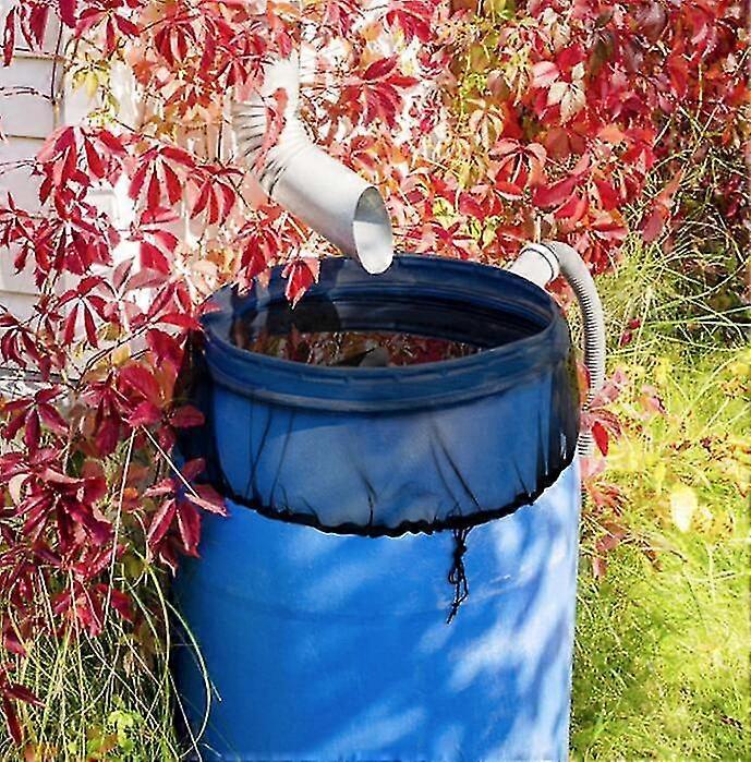4PCS Rainwater Collection Barrel Net With Drawstring