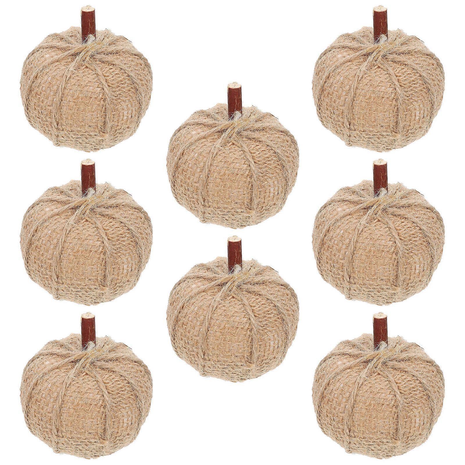 Simulation Grid Pumpkin Models for Decor with 8Pcs Classic Cabinet Decorations
