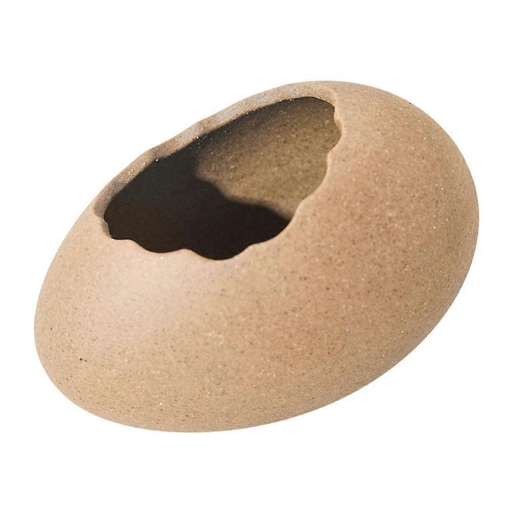 Egg Shaped Vase Flower Implement Ceramic Vase for Decor 3Pcs Set