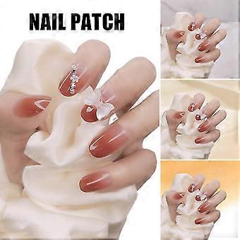 Bärbar nagel patch Lim-typ Mode Falsk Manikyr Avtagbar Diy Nail Art