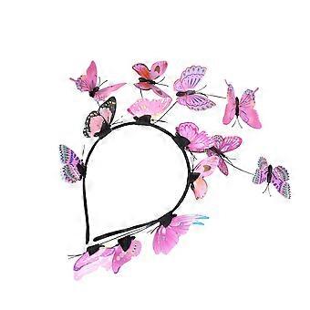 Simulação Headband 3D Headwrap Mulheres Cabelo Hoops Creative Hair Band Rosa