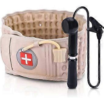 Inflatable lumbar belt, decompression belt, inflatable traction device