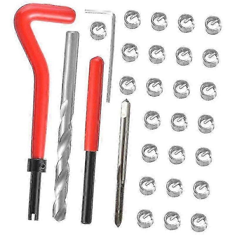 Thread Repair Tool Set, 30pcs M4*0.7 Auto Repair Kit