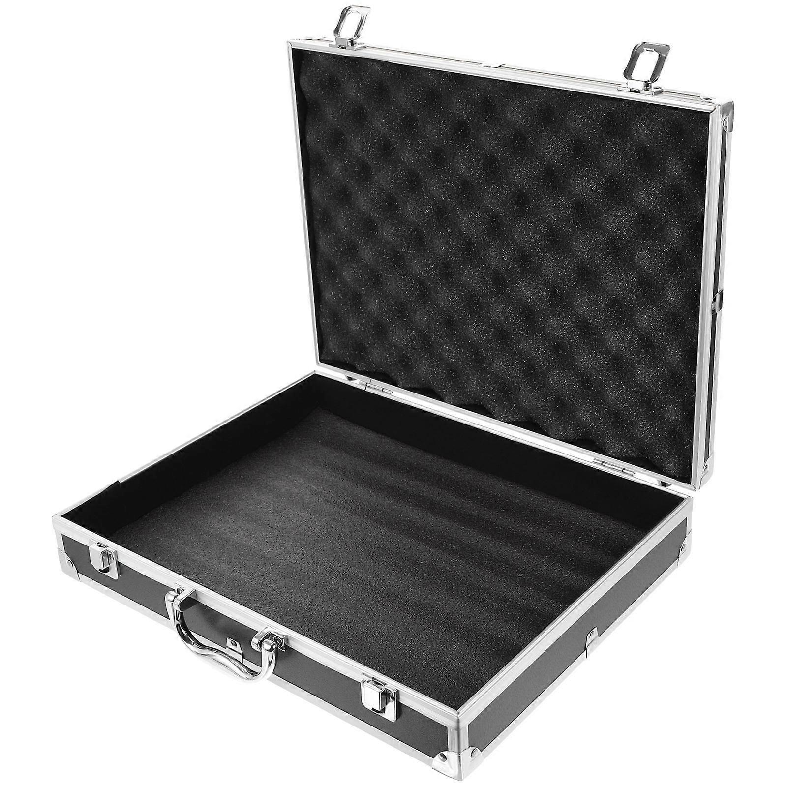 Lockable Flight Case Portable Aluminum Alloy Box Carrying Case  Tools Container