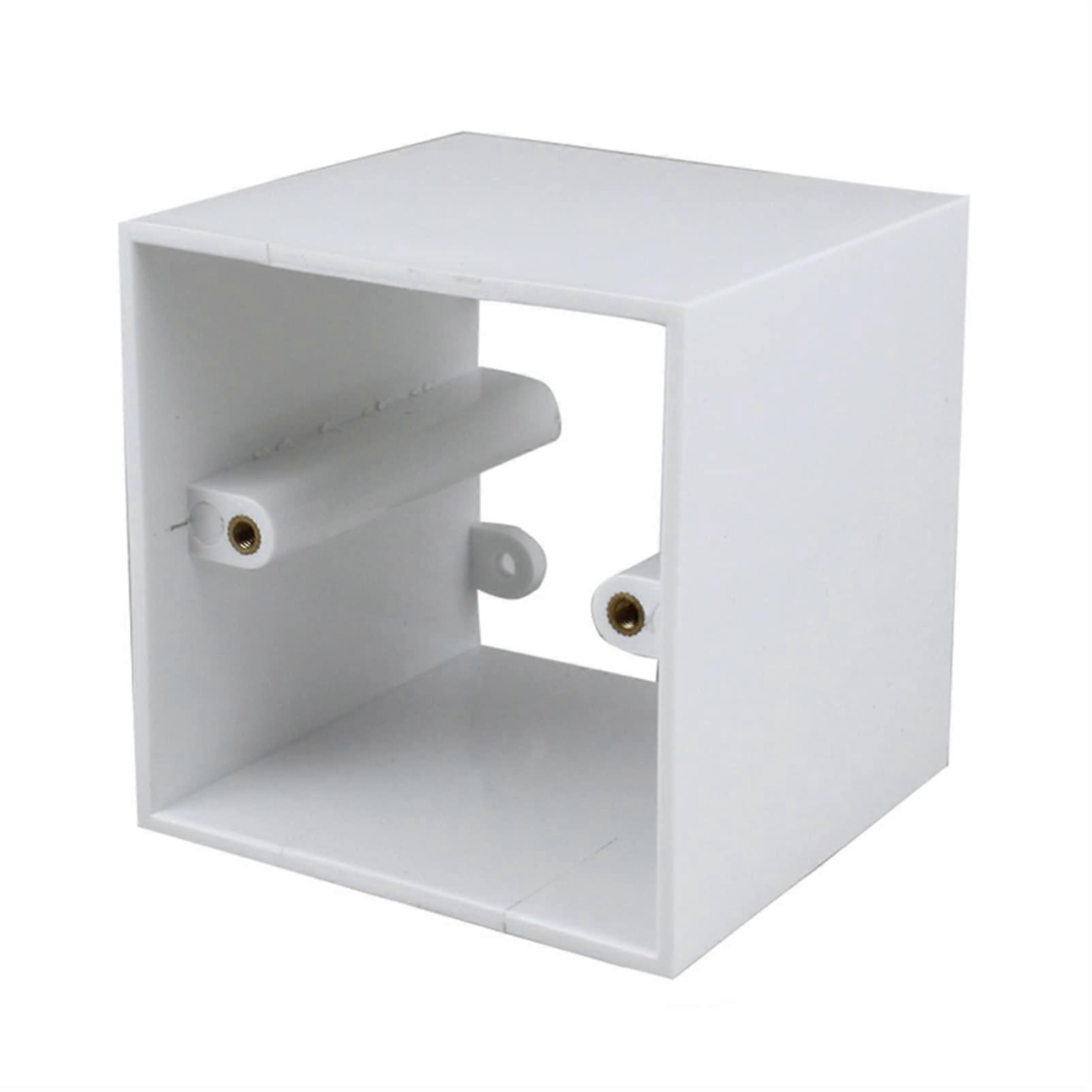 Electrical Junction Box Type 86 Wall Bottom Box Flame Retardant PC Wall Mount Socket Box 80mm Deep
