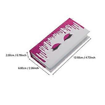 Purple False Eyelash Box for Storage Use with 2Pcs Portable Paper Boxes