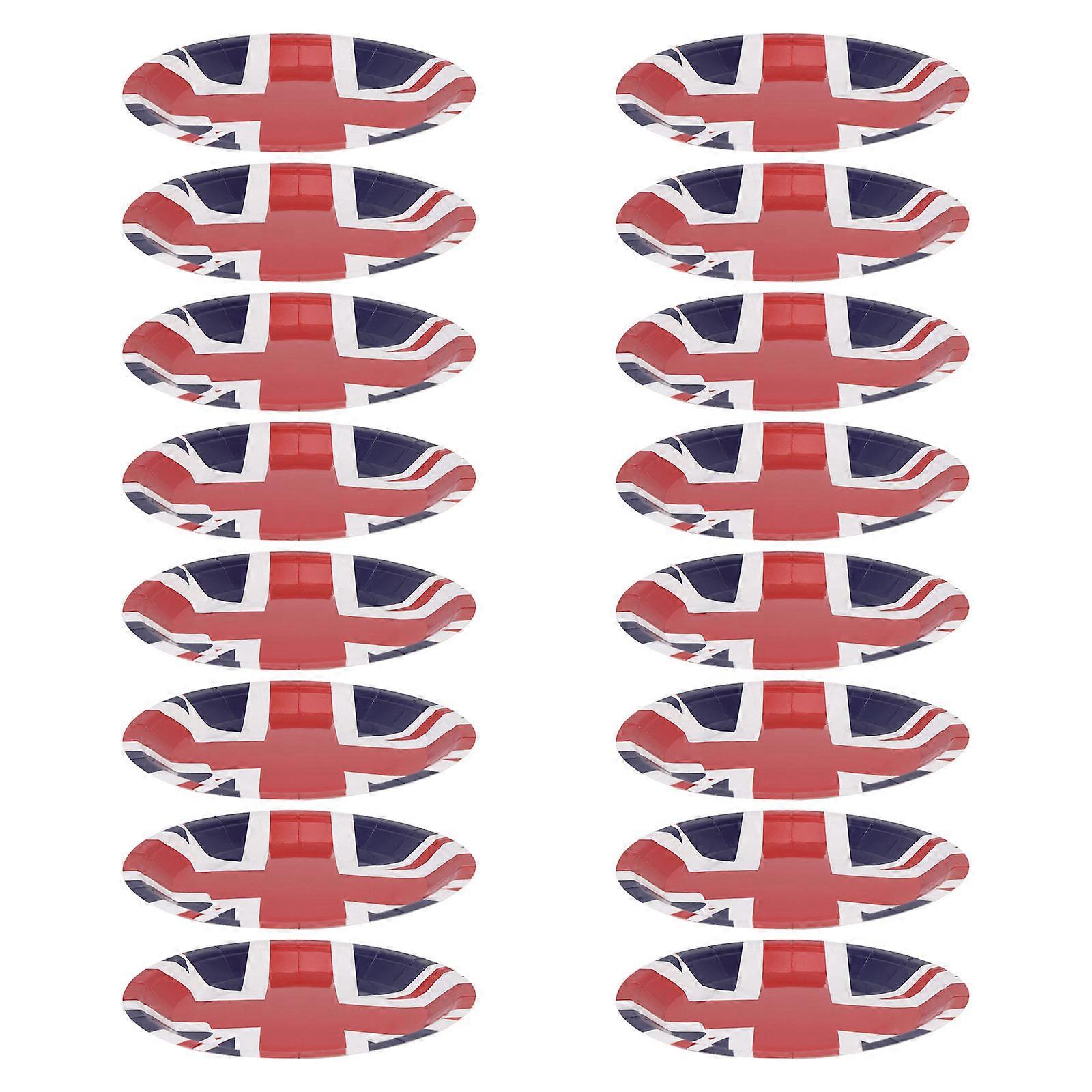 Party Paper with Uk Flag Pattern 16Pcs Paper