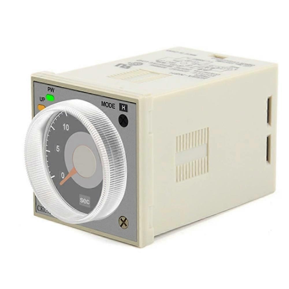 H3BA-N8H Industrial Timer Relay Solid State Time Delay Relay 1.2s-300h AC 220V Adjustable Analog Panel Mount Timer