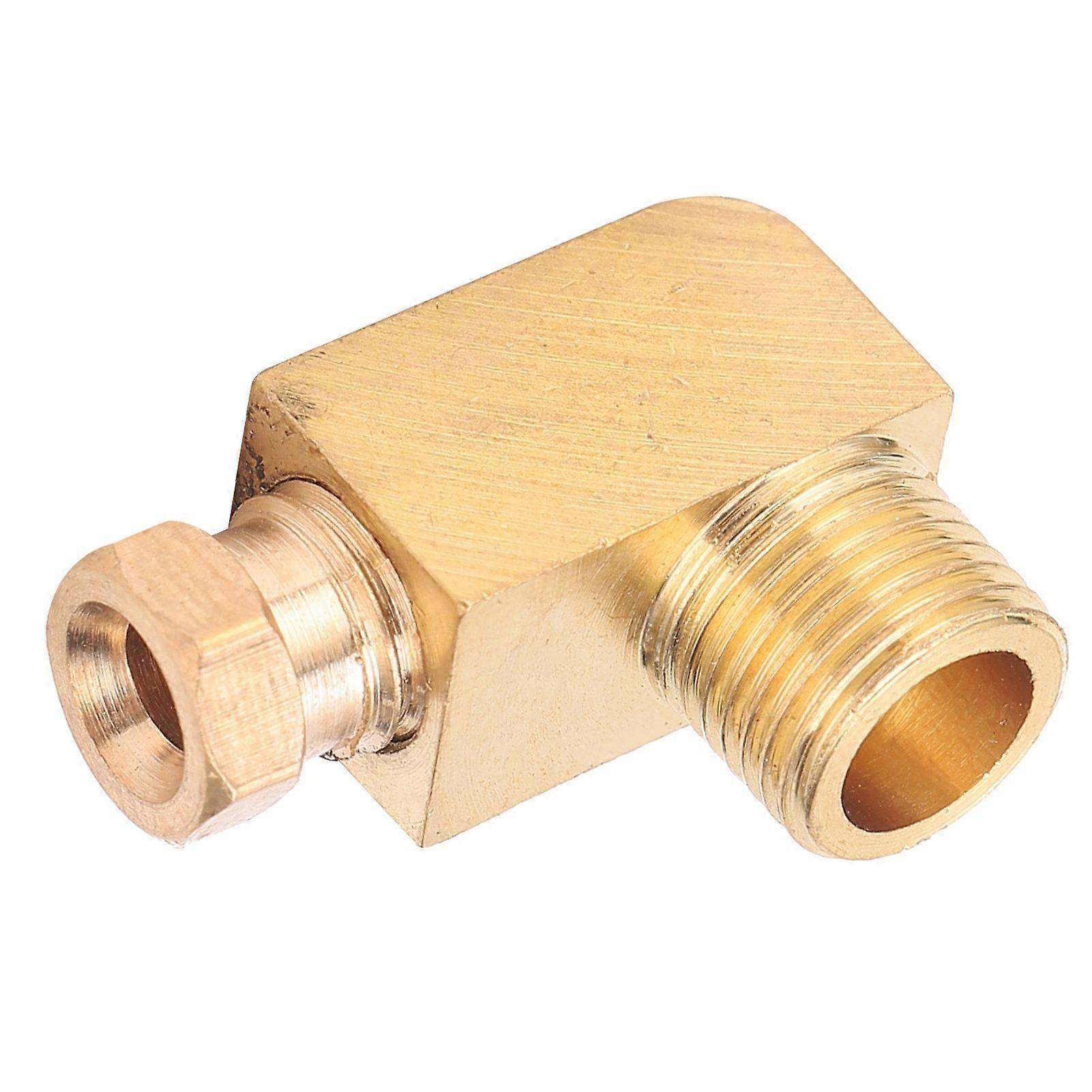 Oil Pipe Fitting Elbow Brass Rectangular Square Block Connector Adapter for Pipe ConnectionPL418