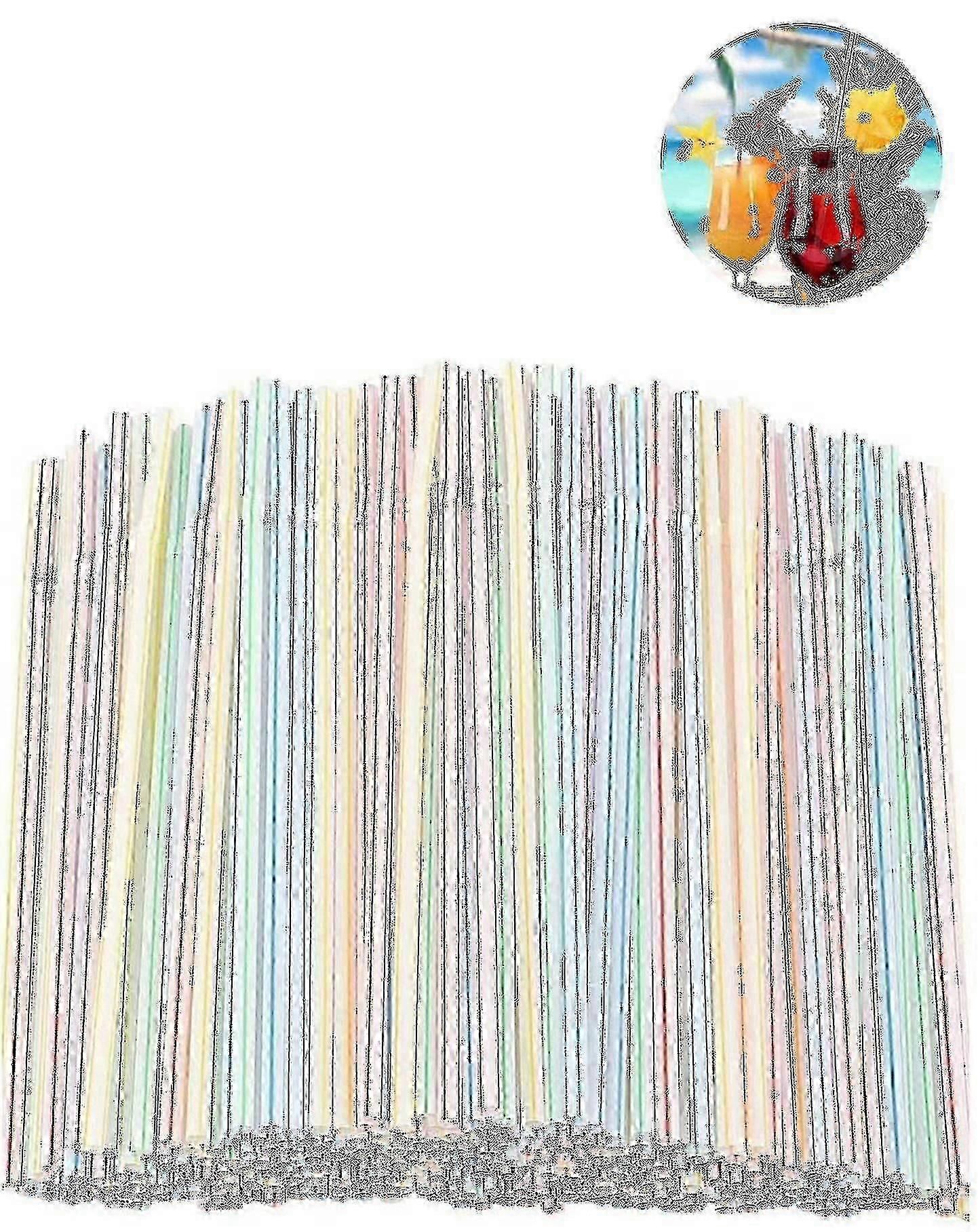 1200pcs Flexible Plastic Drinking Straws