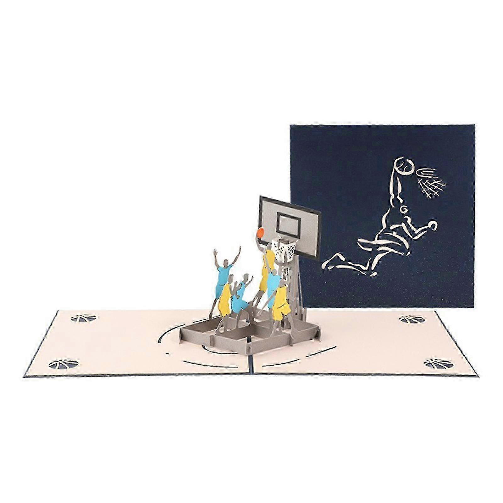 Laser-Cut 3D Basketball Card