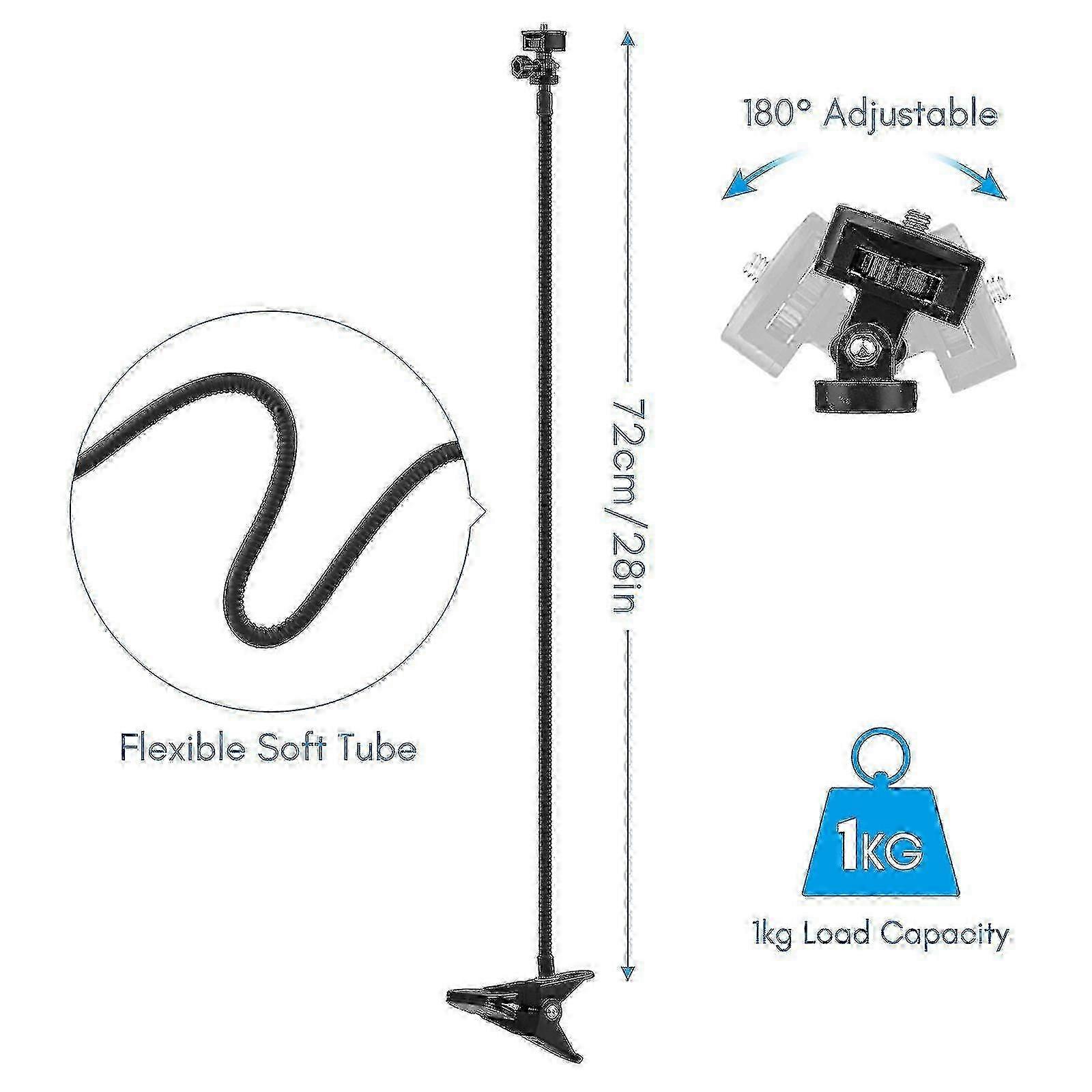 Webcam Stand, Universal Desktop Camera Support for Live Gaming