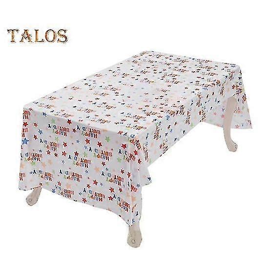 Colourful Star Printed PE Tablecloth