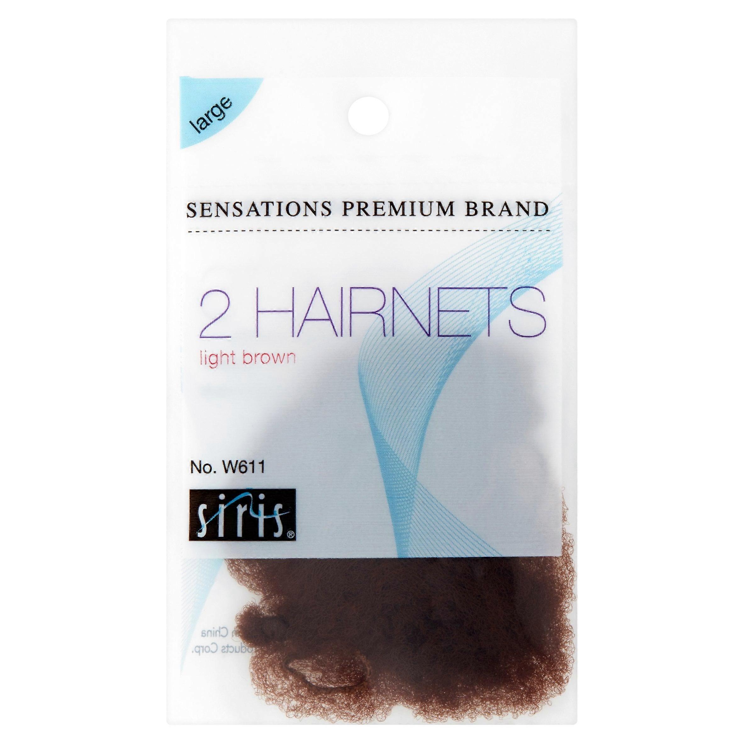 AJ SIRIS Sensations Hair Nets Light Brown 2 ct