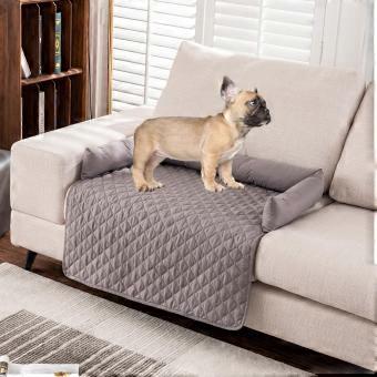 Waterproof Dog Sofa Cover NonSlip Washable Pet Bed Mat Durable Couch Protector 75x120cm Light Gray